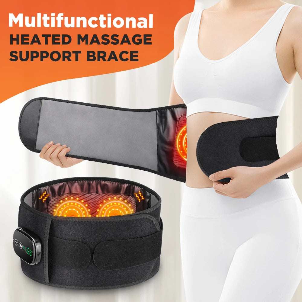Hailicare Heating Vibration Massager Belt With Light Therapy