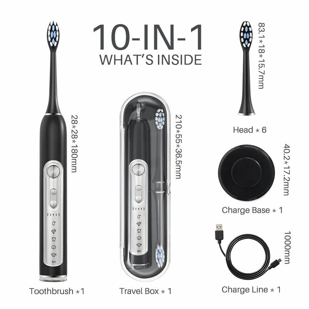 SUBORT S7 Sonic Electric Toothbrush For Adults With 5 Modes