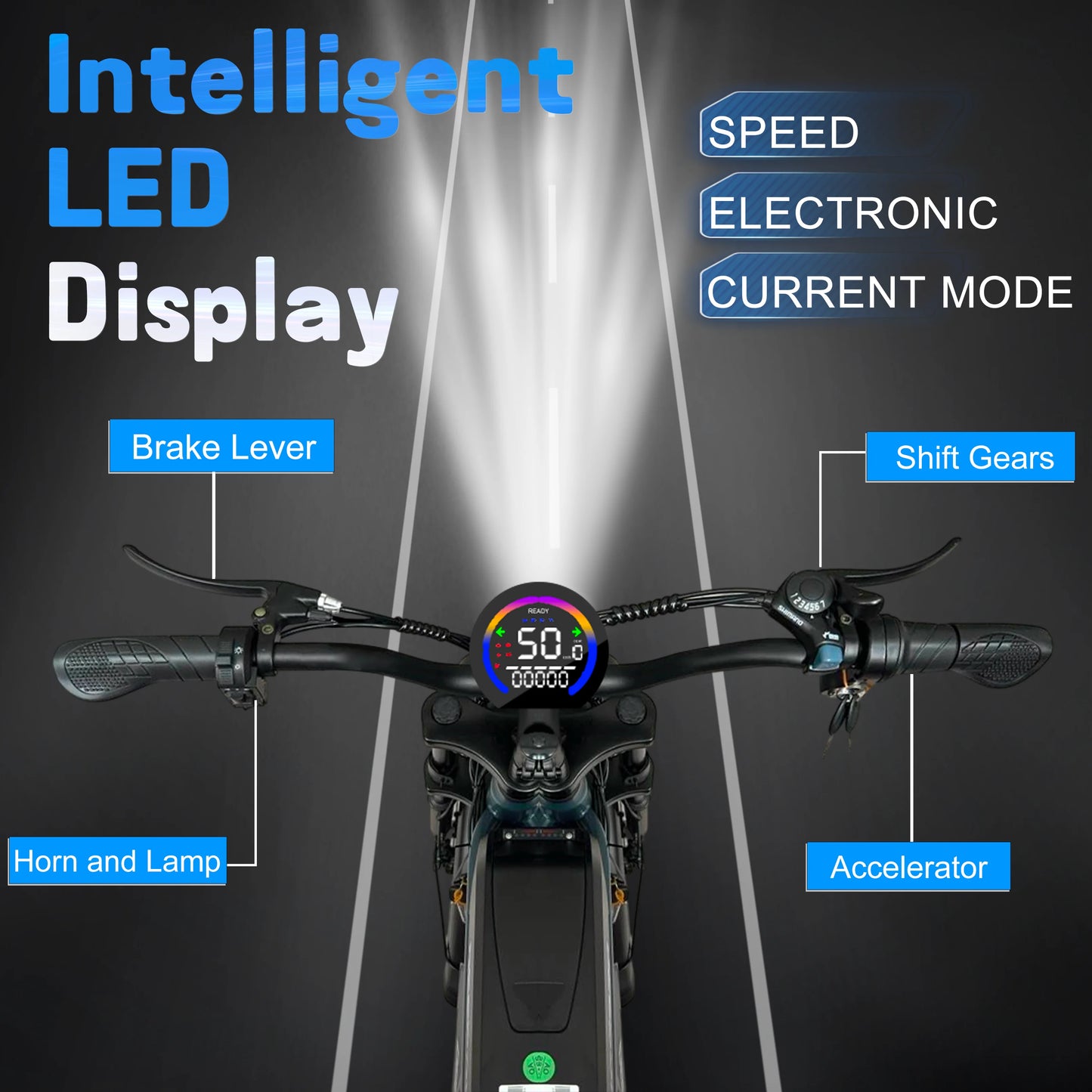 DEEPOWER S7Pro Off-Road Electric Bike 1500W 48V LG Battery