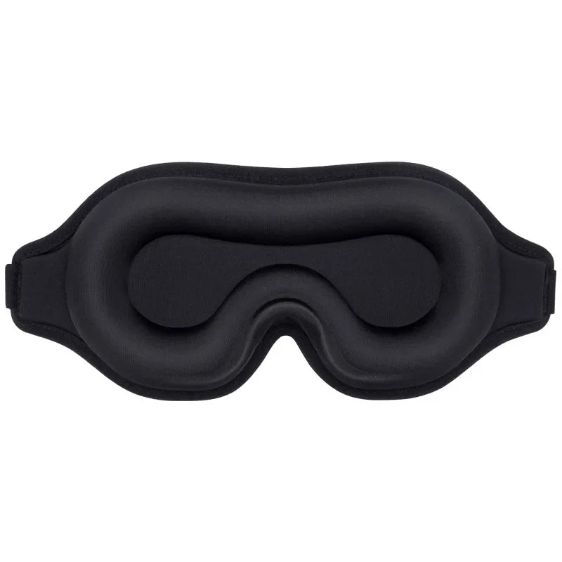 3D Contoured Sleep Mask With Breathable Light Blocking Eye Cover
