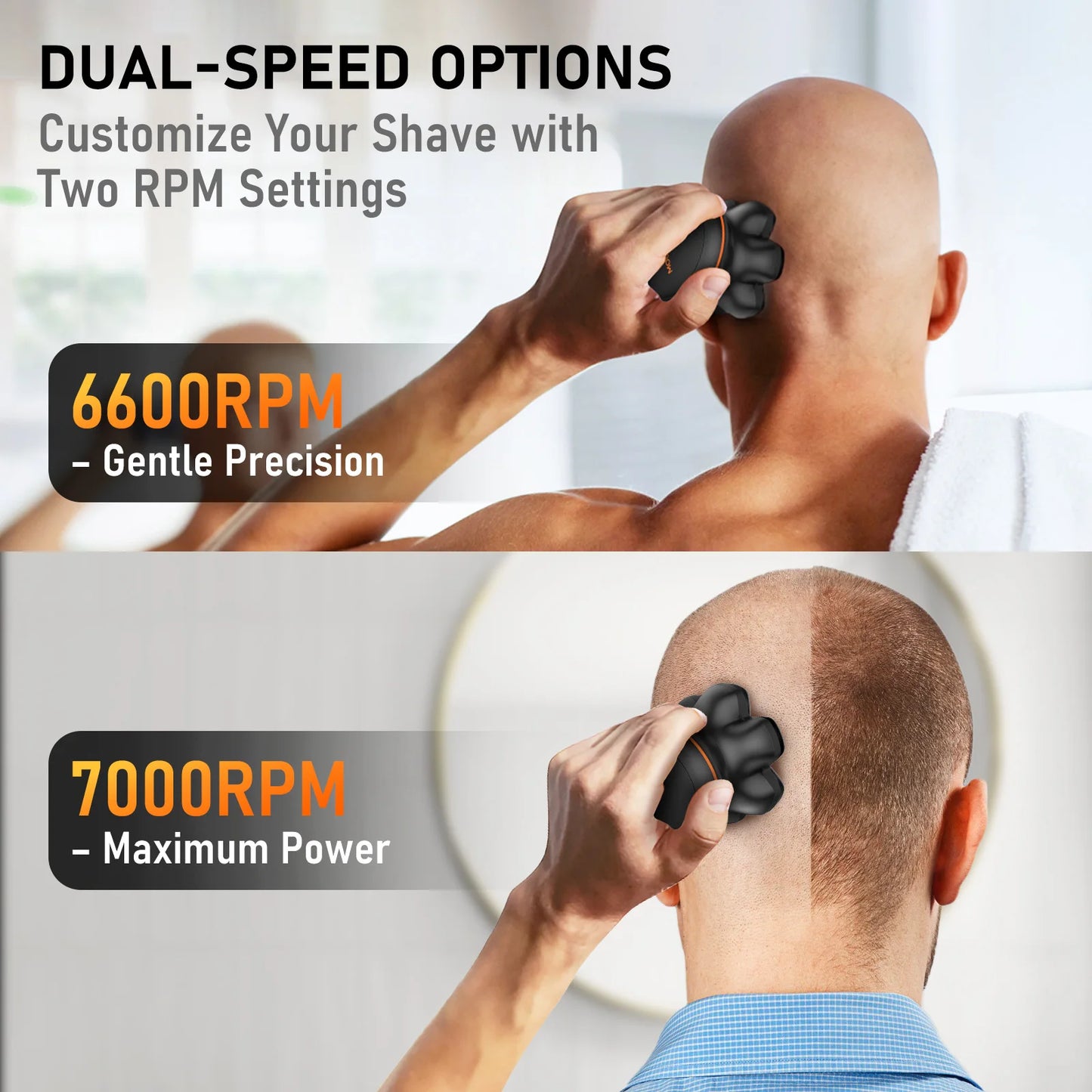 MAXGROOM 7D Electric Shaver For Men Waterproof Head Grooming System