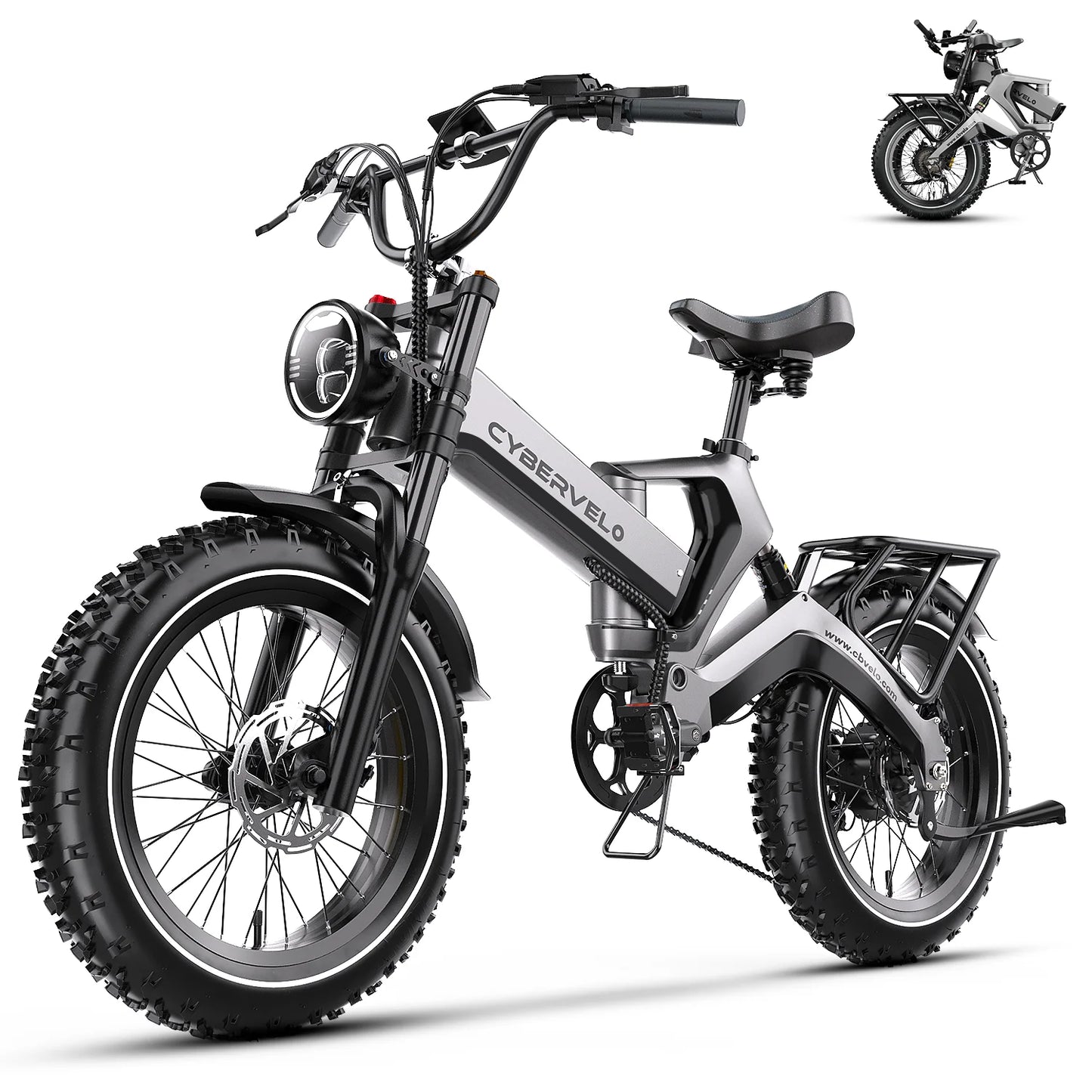 Cybvelo EK6 Folding Fat Tire Electric Bike