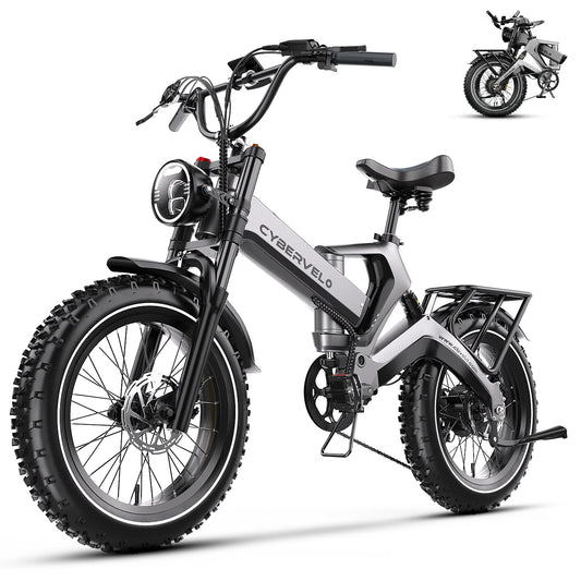 Cybvelo EK6 Folding Fat Tire Electric Bike