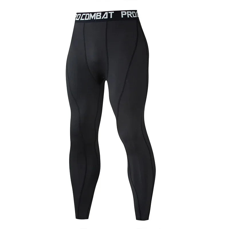 Men's Quick Dry Compression Tights for Running and Gym
