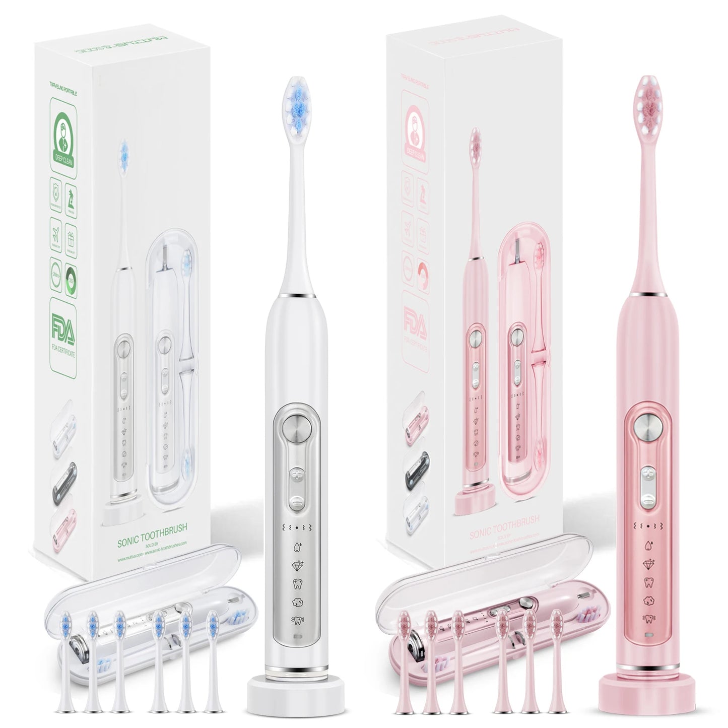 SUBORT S7 Sonic Electric Toothbrush For Adults With 5 Modes