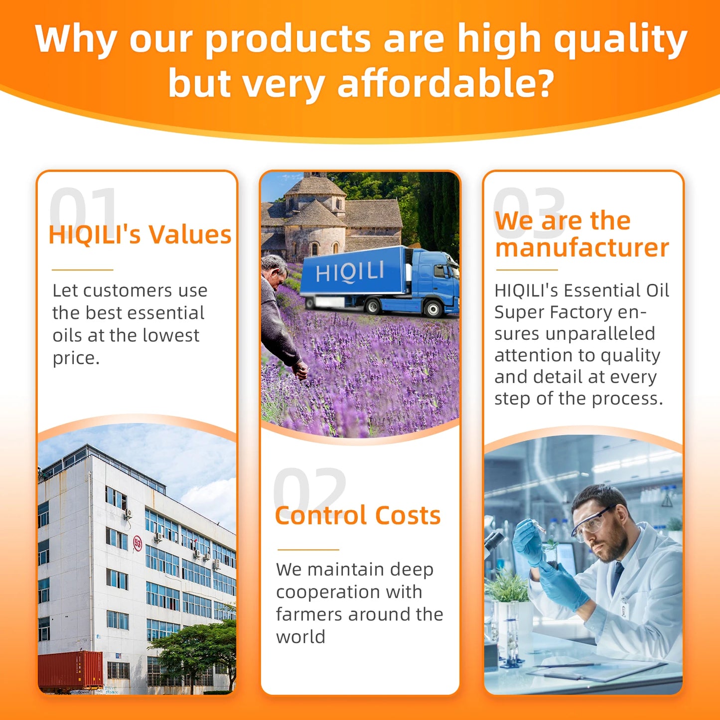 HIQILI Tangerine Essential Oil Undiluted Citrus Oil For Diffuser