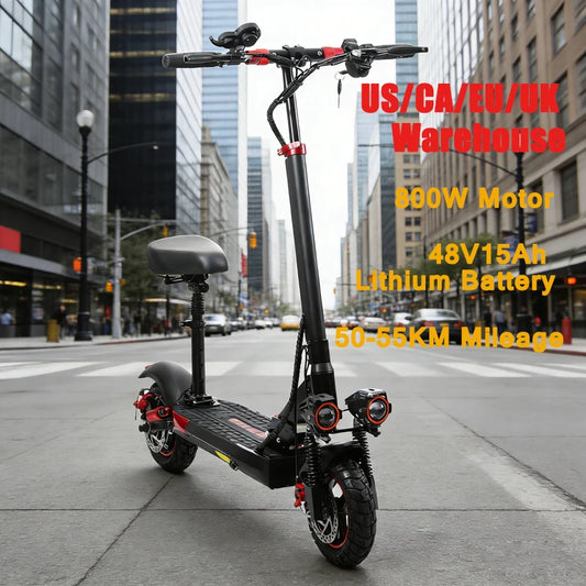 Electric Scooter 1600W 48V 21Ah Battery With Dual Disc Brakes