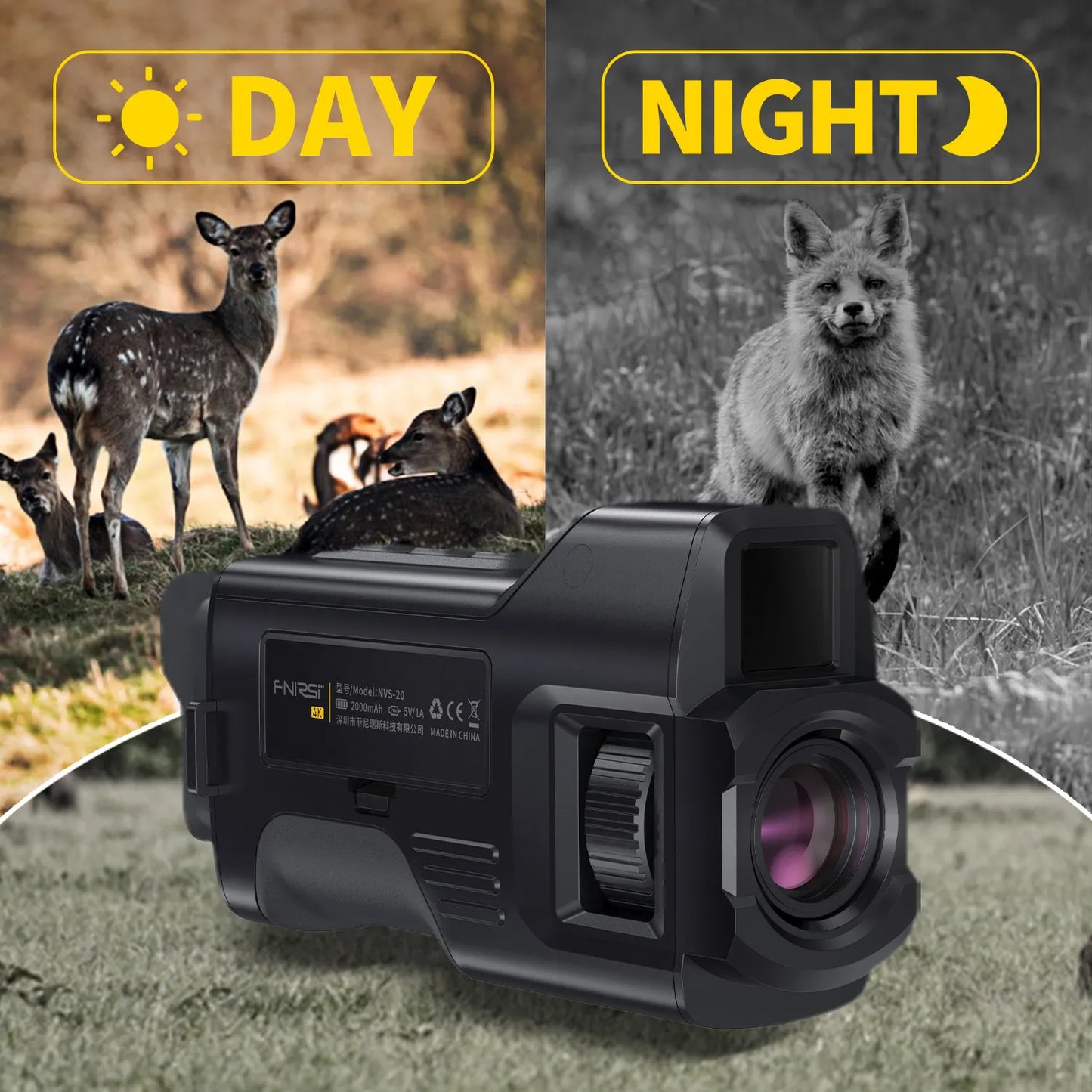 FNIRSI NVS20 4K Night Vision Monocular With 6x Zoom