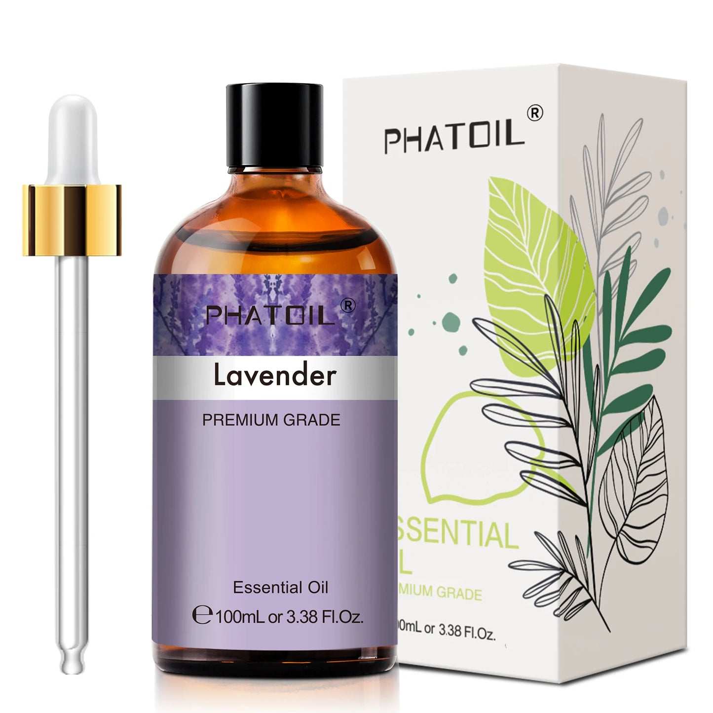 PHATOIL Lavender Jasmine Vanilla Eucalyptus Pure Essential Oil