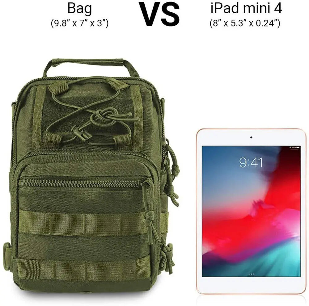 Guangdong Waterproof Tactical Sling Backpack EDC Rucksack Outdoor Hiking Camping