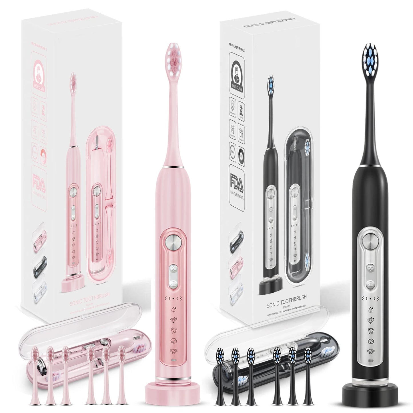 SUBORT S7 Sonic Electric Toothbrush For Adults With 5 Modes