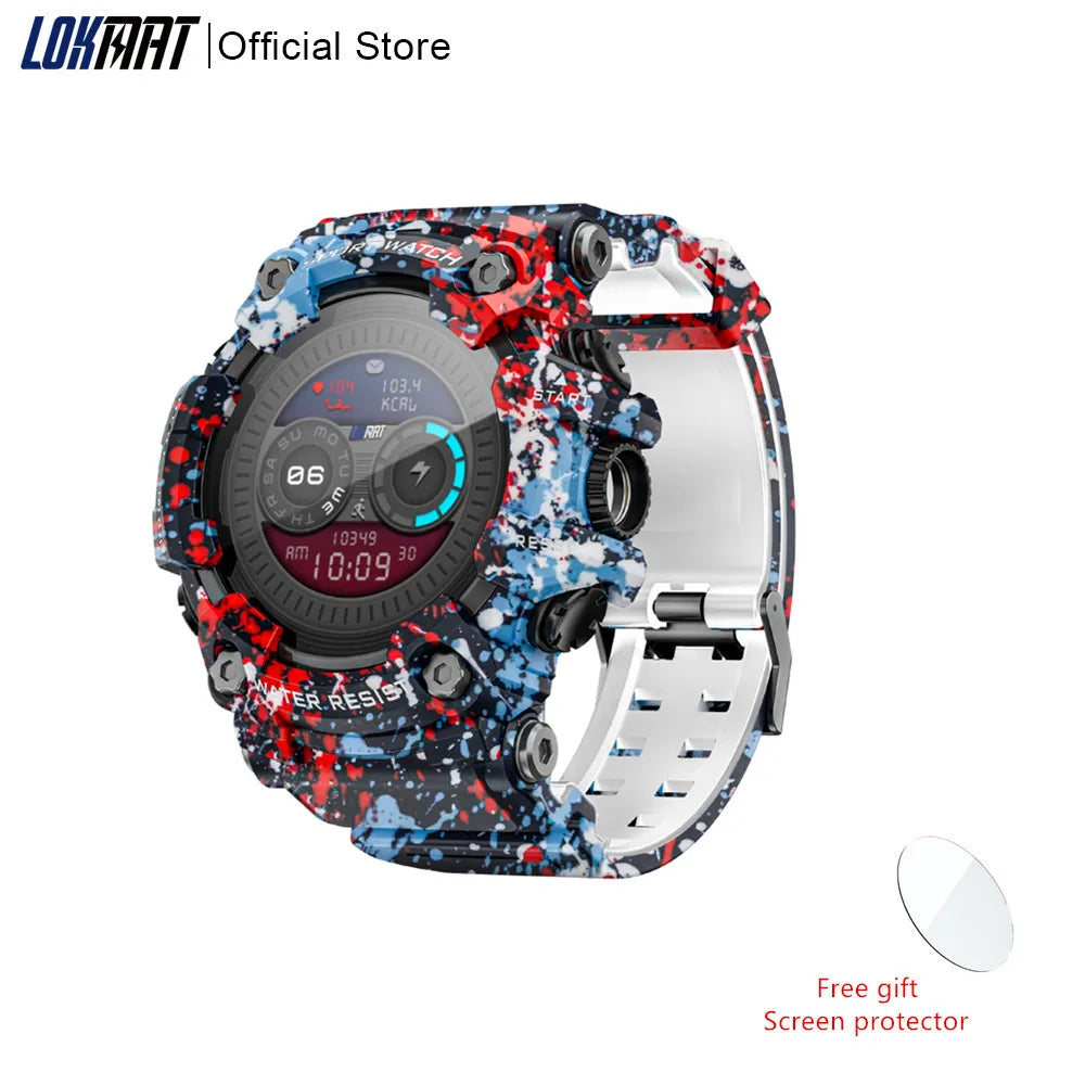 LOKMAT Attack-GT Rugged Sport Smartwatch With Bluetooth Calls