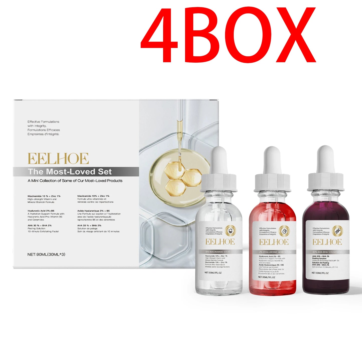 Eelhoe Acne Care Kit Three Piece Salicylic Acid Niacinamide Serum