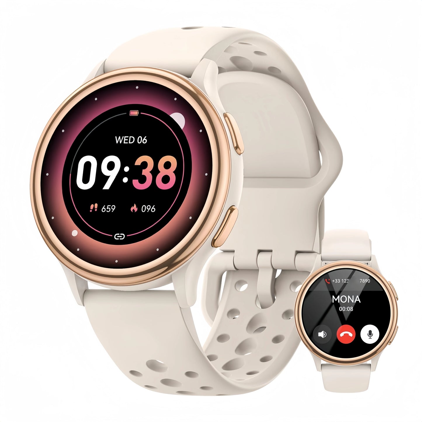AnyloopCa Smartwatch for Women 400 Watch Faces Health iPhone Android