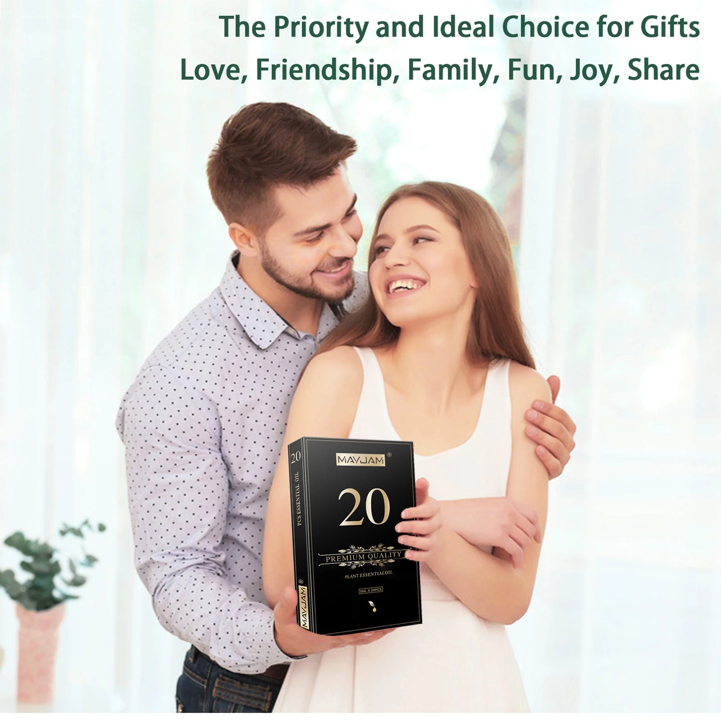 MAYJAM 20 Bottles Essential Oils Kit Lavender Jasmine Eucalyptus