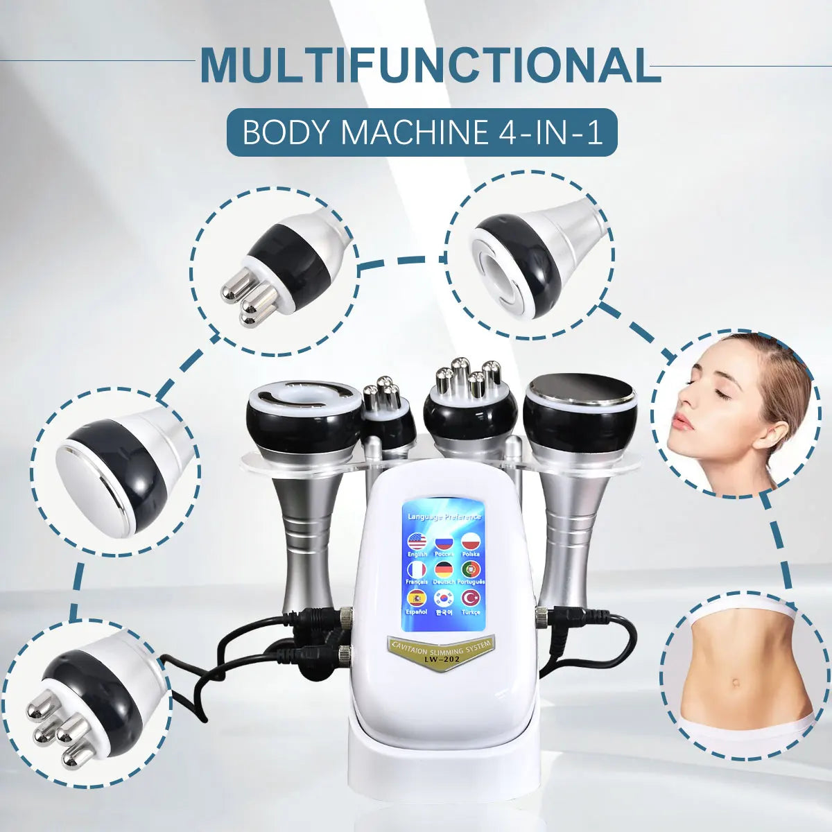 Amilibeauty 40K 4 In 1 Cavitation Body Slimming Machine