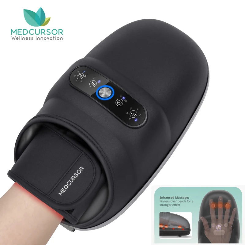 Medcursor Wireless Hand Massager Air Compression Palm Acupoint Arthritis
