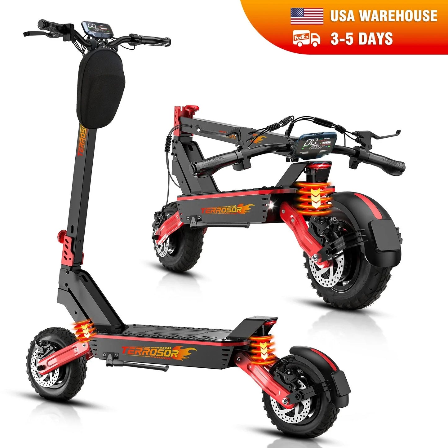 LELEKUAIC Electric Scooter For Adults 1200W 28 MPH Top Speed
