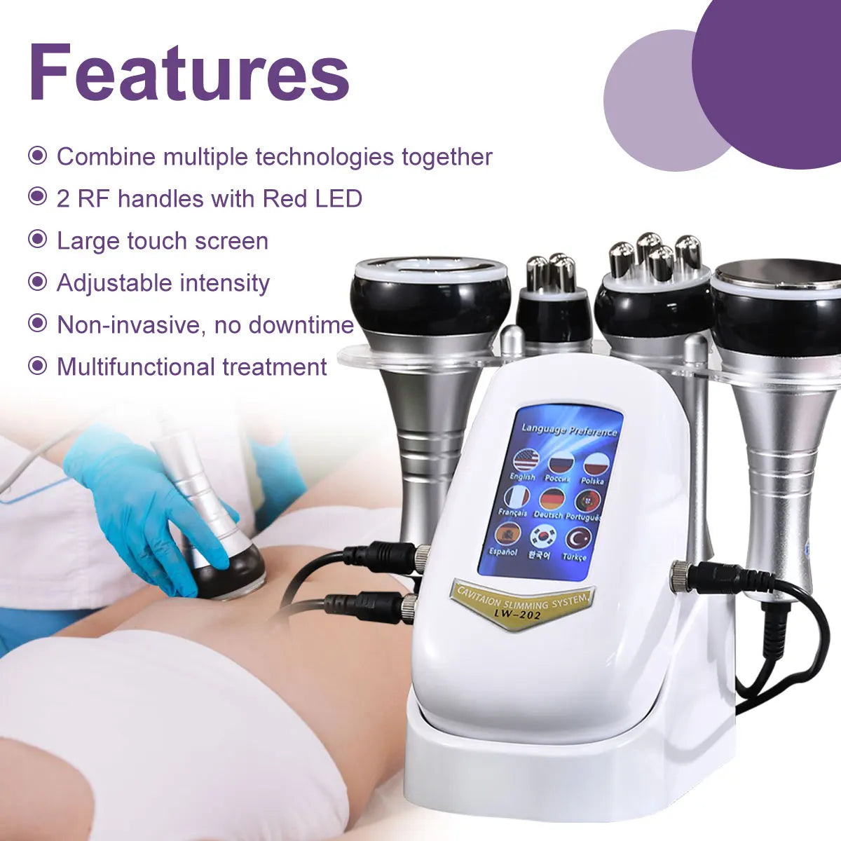 Amilibeauty 40K 4 In 1 Cavitation Body Slimming Machine