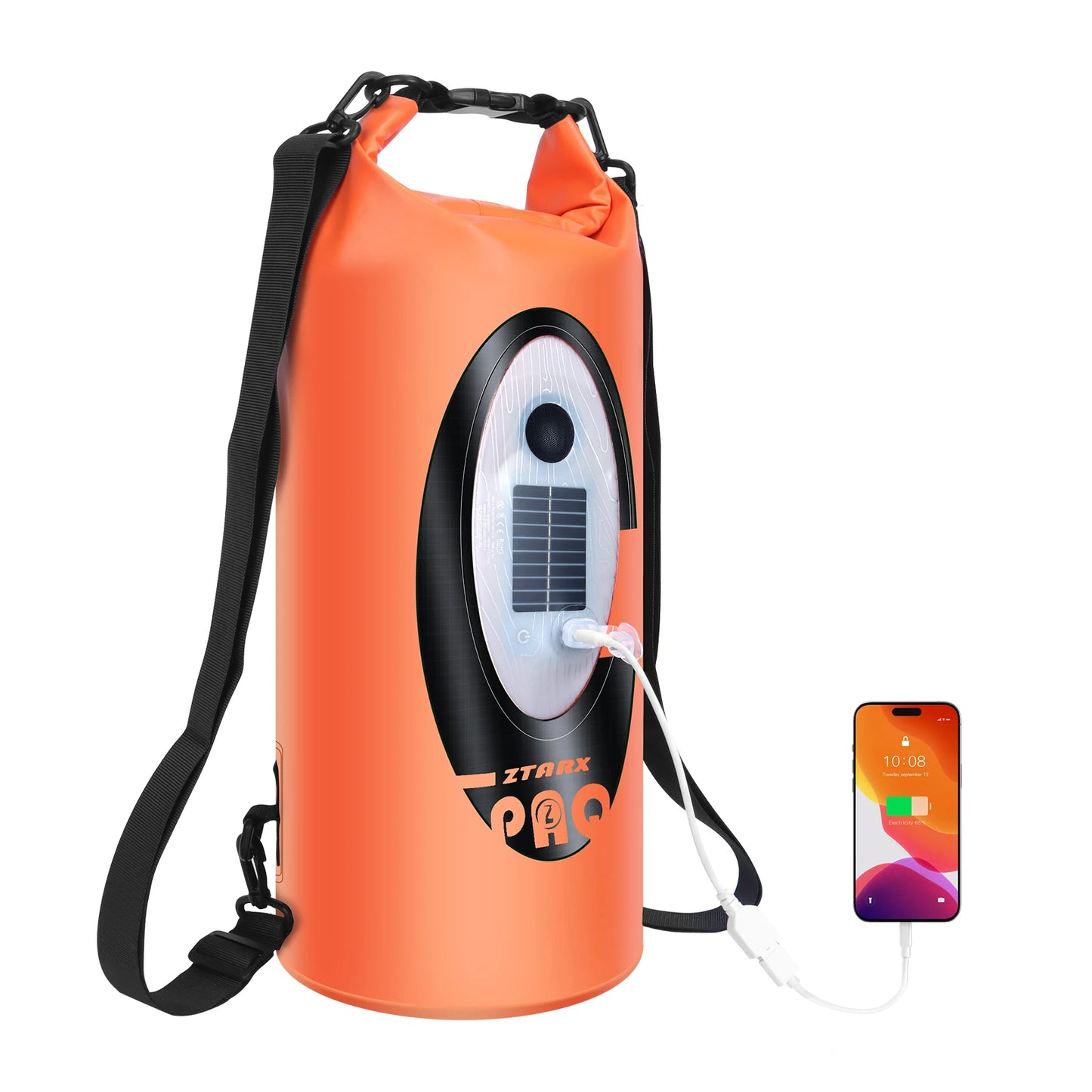 SELORSS Solar Bluetooth Hiking Backpack Waterproof With Speaker