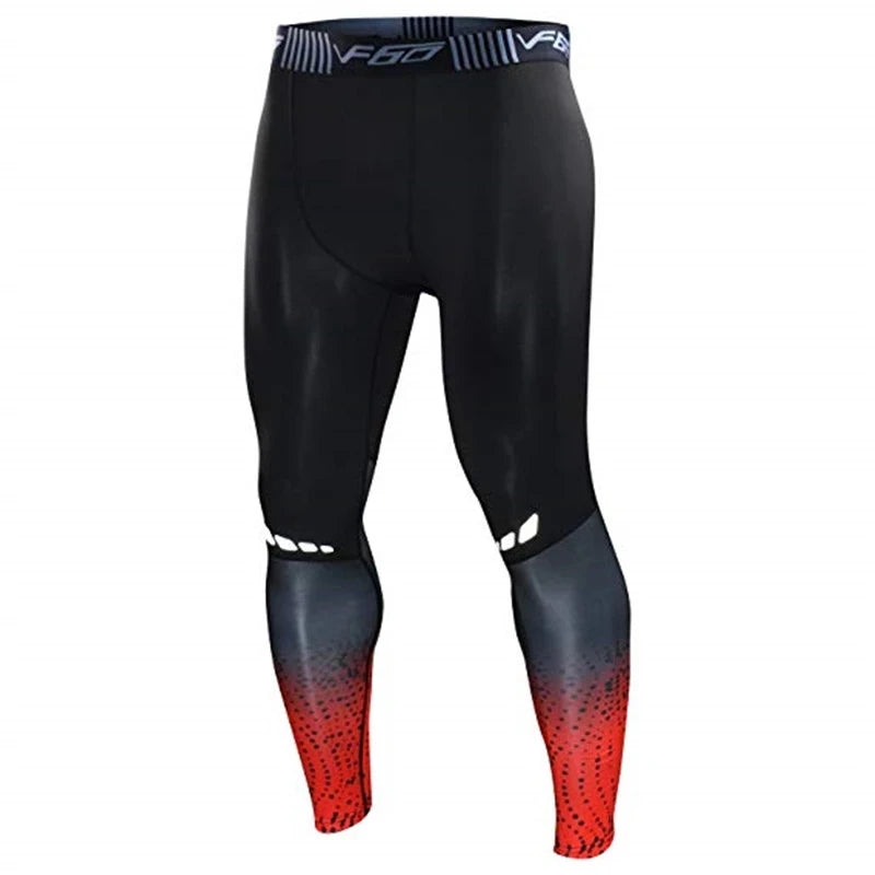 Men's Quick Dry Compression Tights for Running and Gym