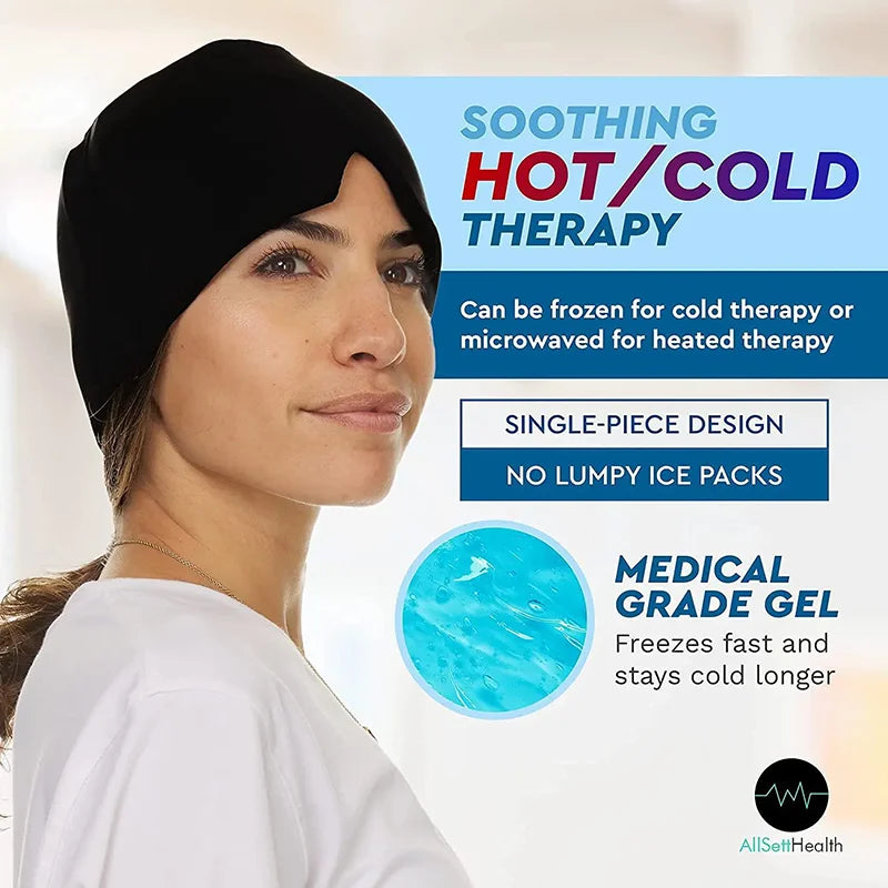 Migraine Gel Cold Head Wrap For Headache Relief And Comfort