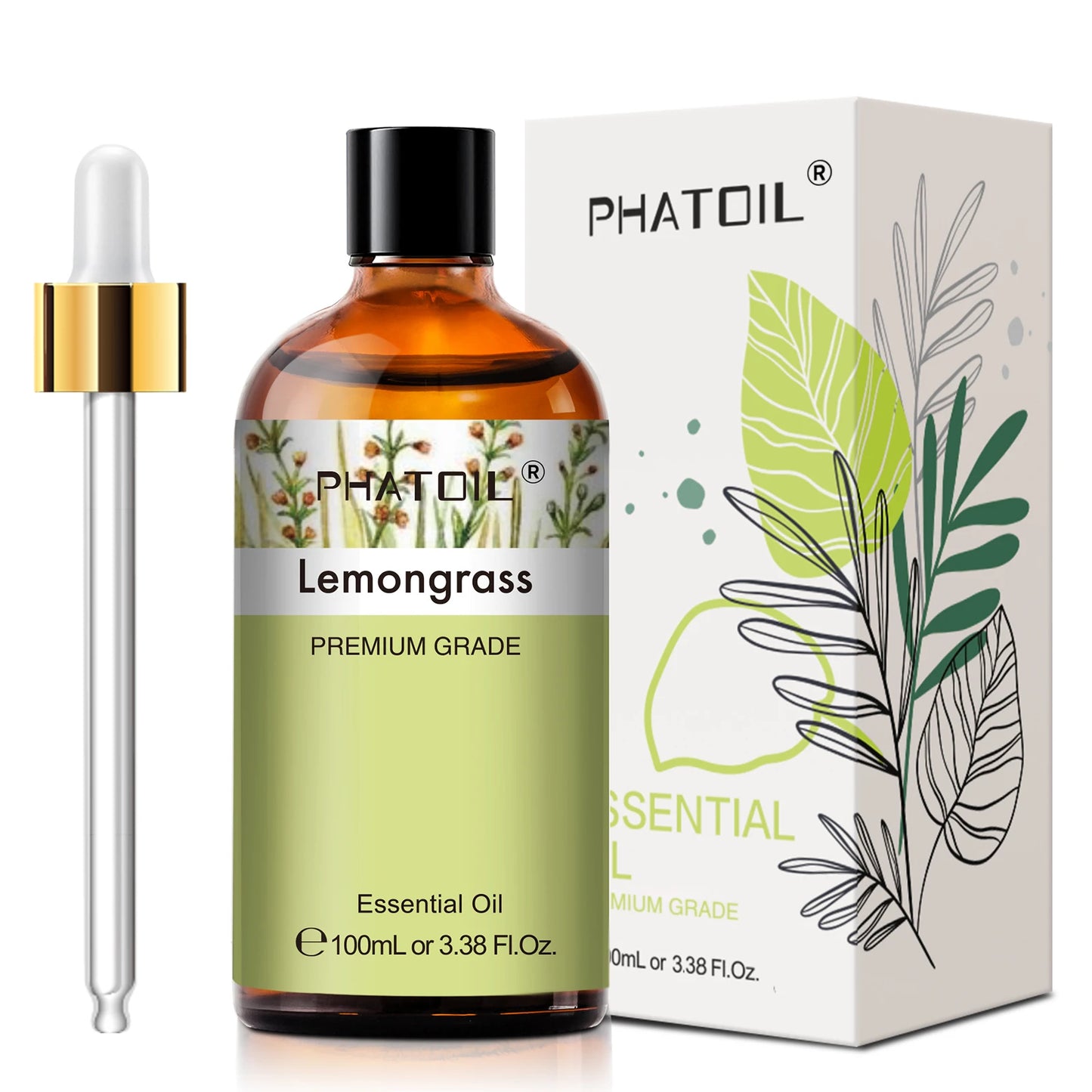 PHATOIL Lavender Jasmine Vanilla Eucalyptus Pure Essential Oil