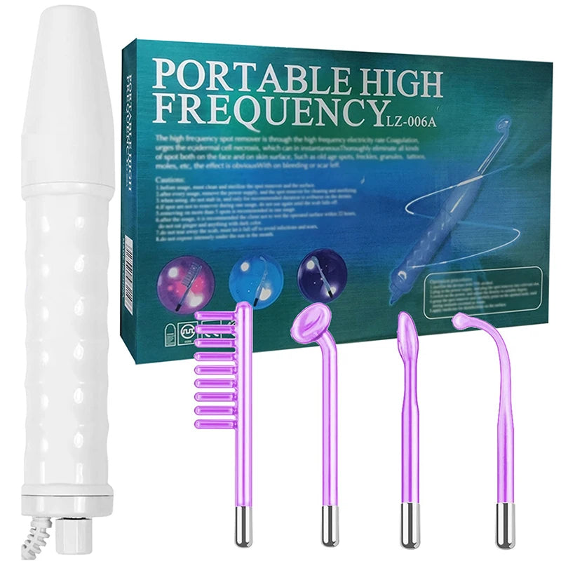 4-In-1 Facial Skin Care Stick High Frequency Massager Portable Kit