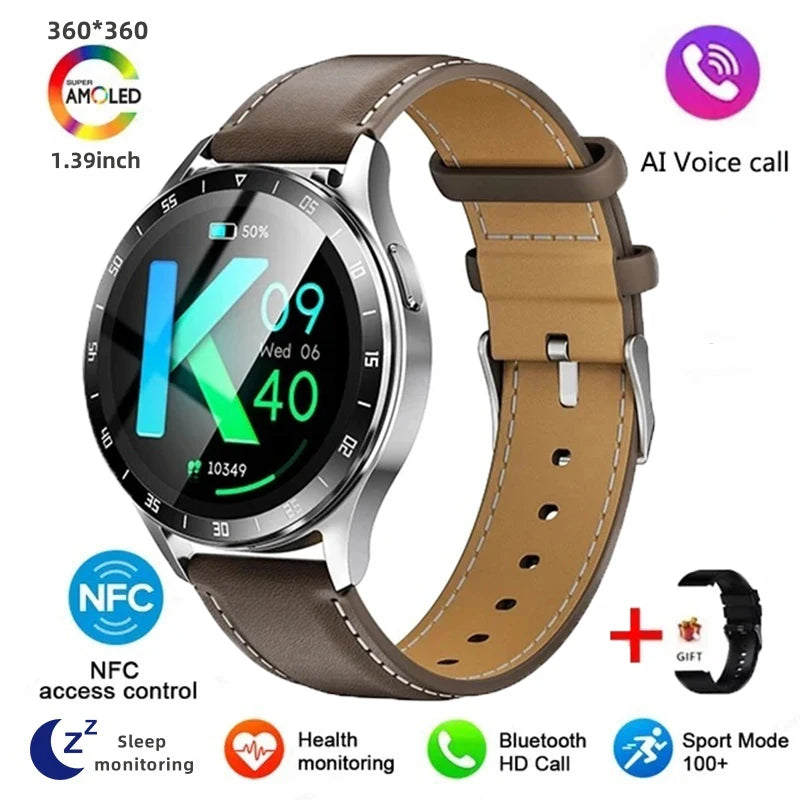 Smartwatch With Bluetooth Call NFC Waterproof Fitness Tracker