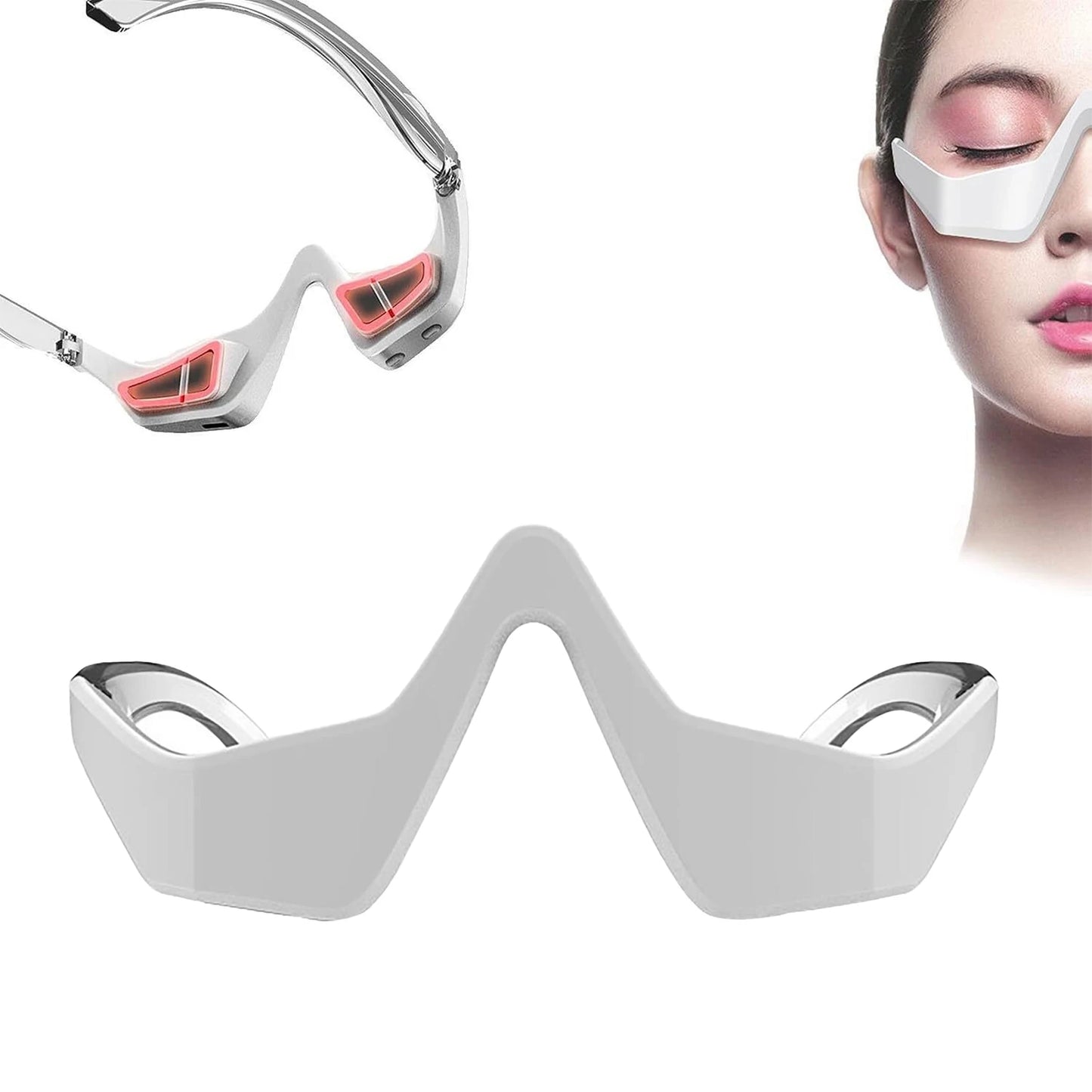 Eye Skin Care Red Light Therapy Device Microcurrent Eye Massager
