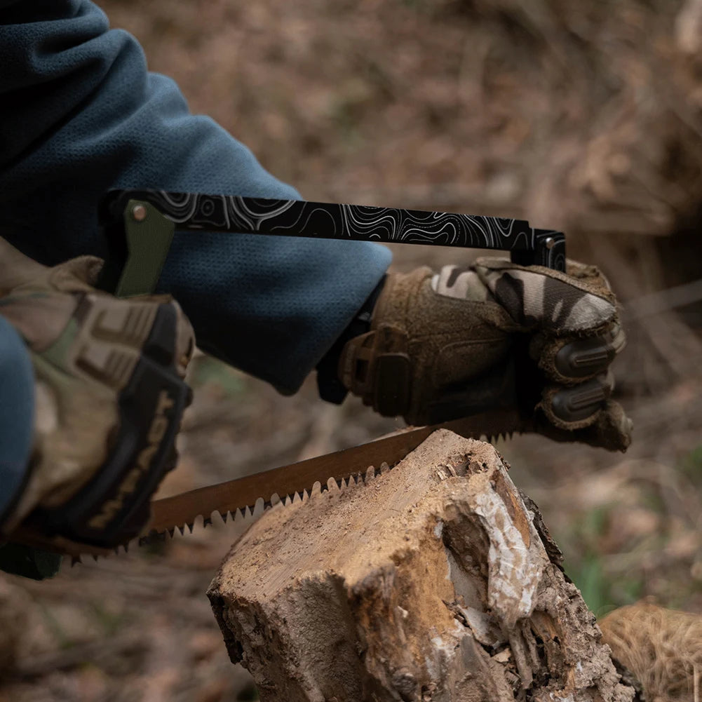 Folding Camping Saw With Storage Bag Aluminum Alloy