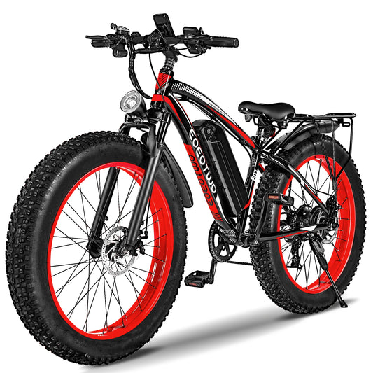 EOEOTWO E01 Electric Mountain Bike 34 MPH 1500W Peak