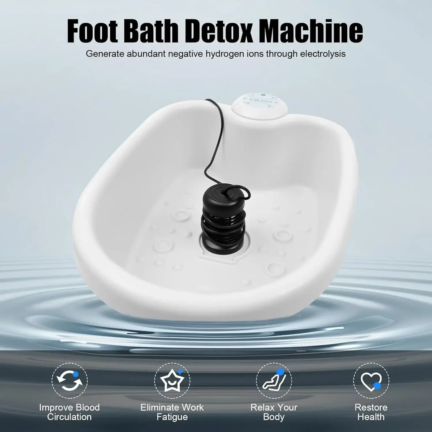 Portable Ionic Detox Foot Bath Machine Home Spa Ion Cleanse