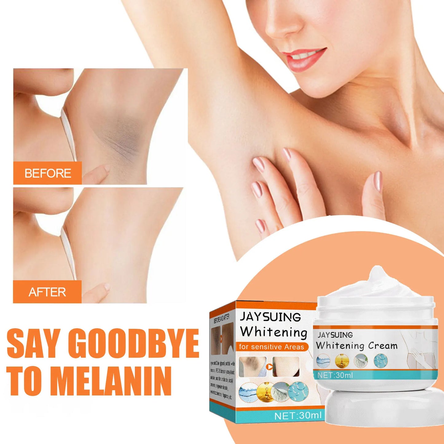 Jaysuing Underarm Beauty Cream Fades Melanin And Dark Spots