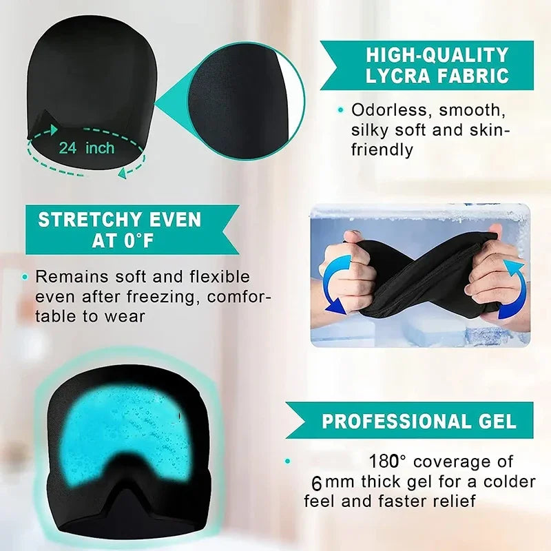 Migraine Gel Cold Head Wrap For Headache Relief And Comfort