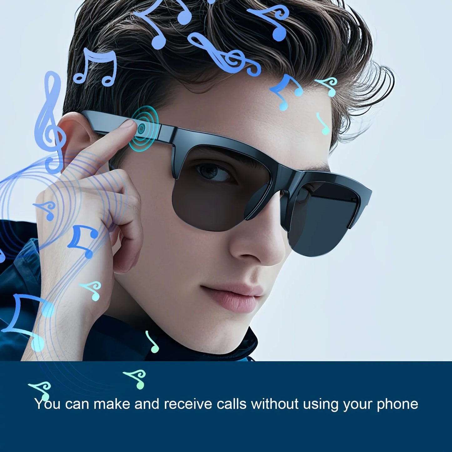 Odelettevcy Smart Bluetooth Sunglasses V5.3 With UV Protection