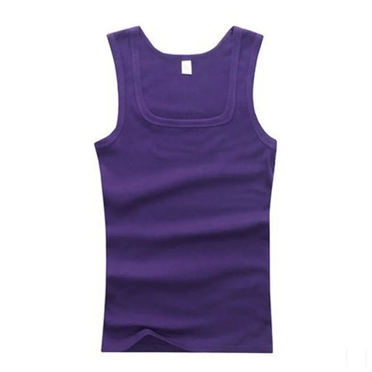 Pure Cotton Men's Sleeveless Tank Top For Summer Casual Wear