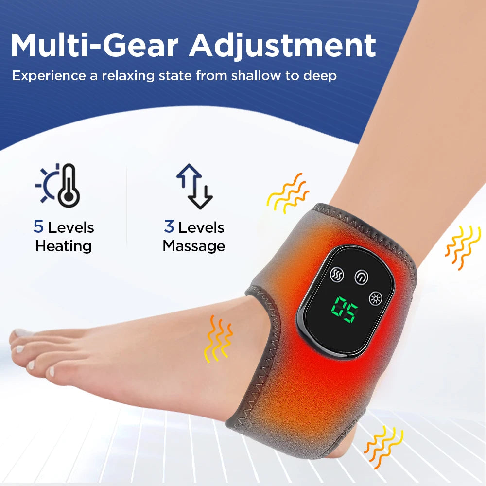 PASTSKY Electric Foot Heat Massager With Vibration And Breathable Design