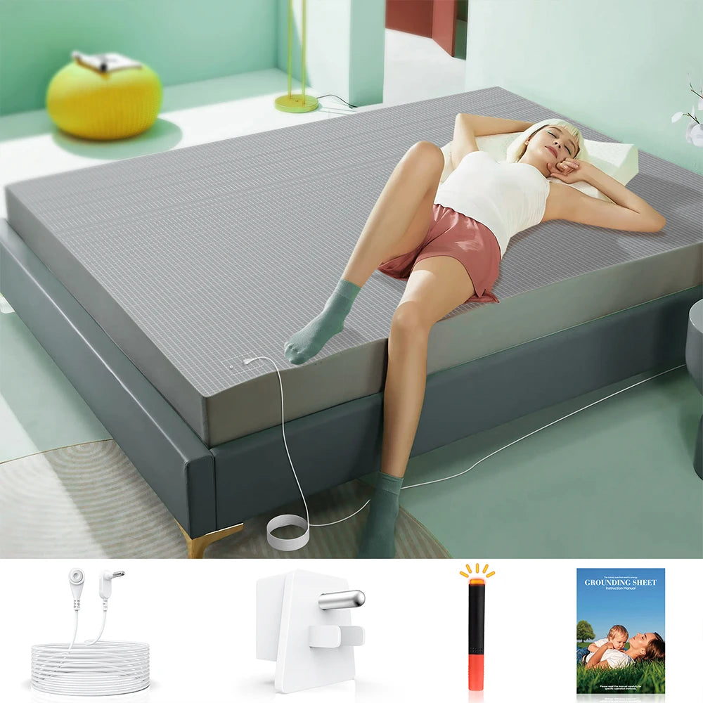 Astarexin Earthing Fitted Organic Cotton Grounding Bed Sheet