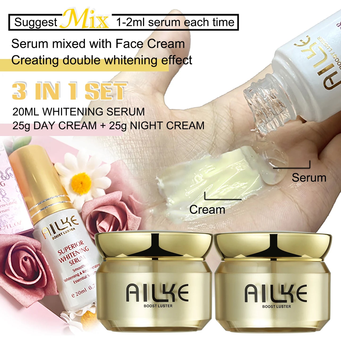 AILKE Dark Spot Corrector Facial Cream SPF 35 Brightening