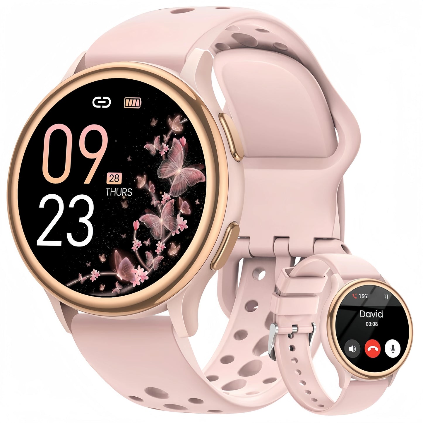 AnyloopCa Smartwatch for Women 400 Watch Faces Health iPhone Android