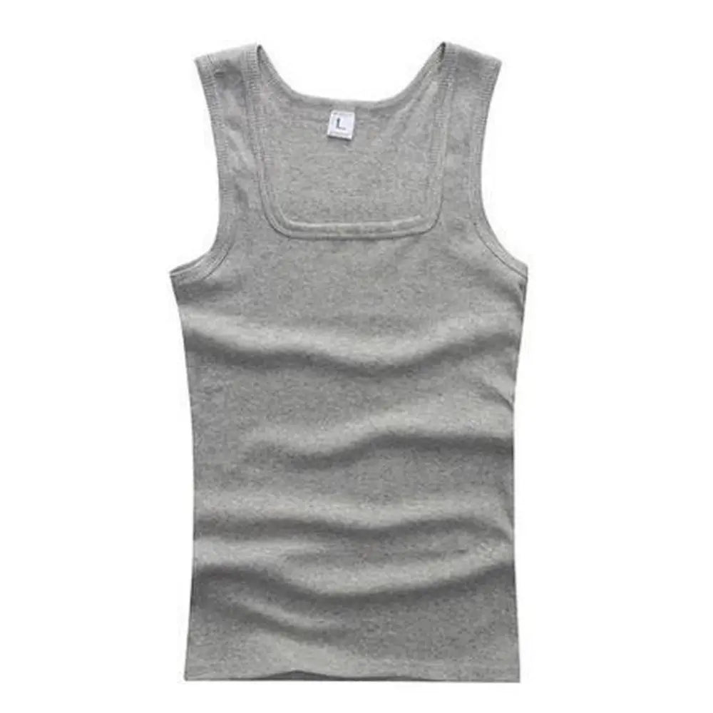 Pure Cotton Men's Sleeveless Tank Top For Summer Casual Wear