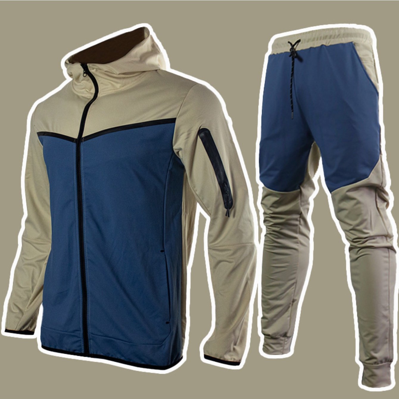 Men's Sweatshirt and Joggers Set Casual Two-Piece Athletic Wear