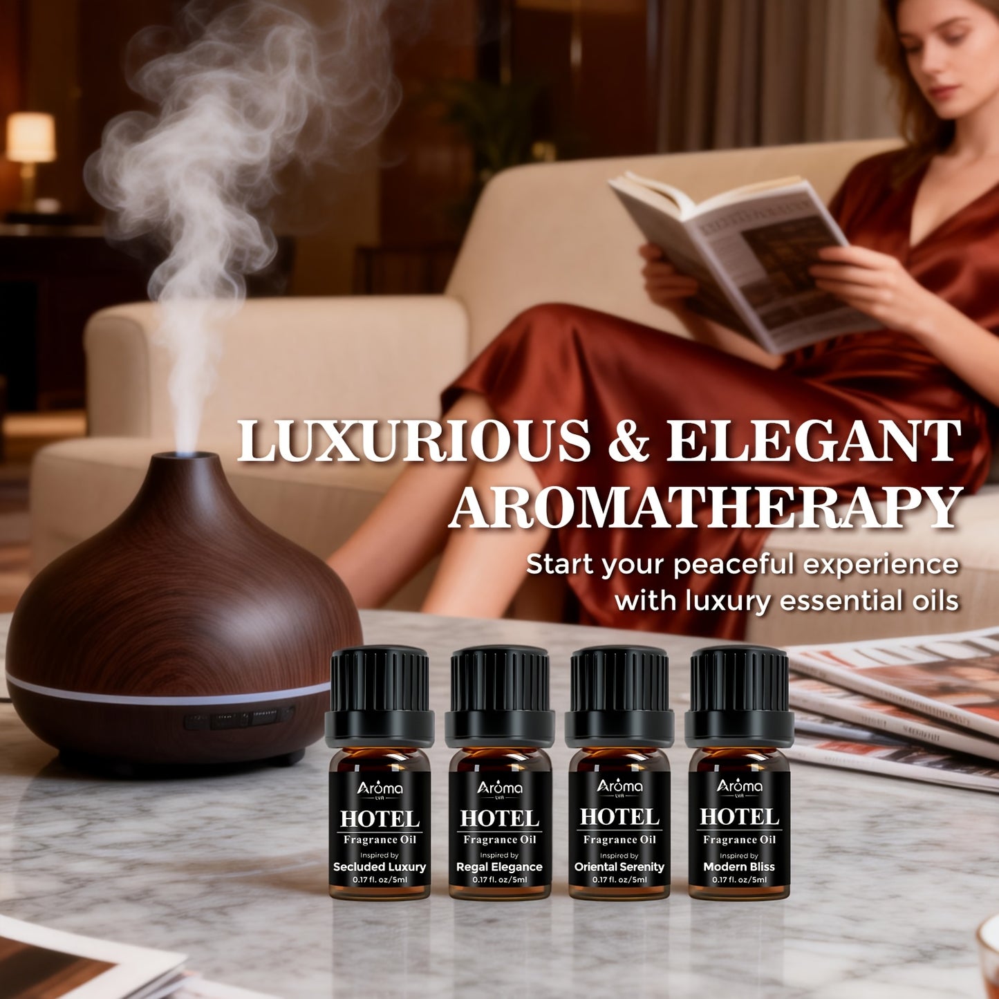 Luxury White Tea Fragrances Essential Oil Set For Diffuser