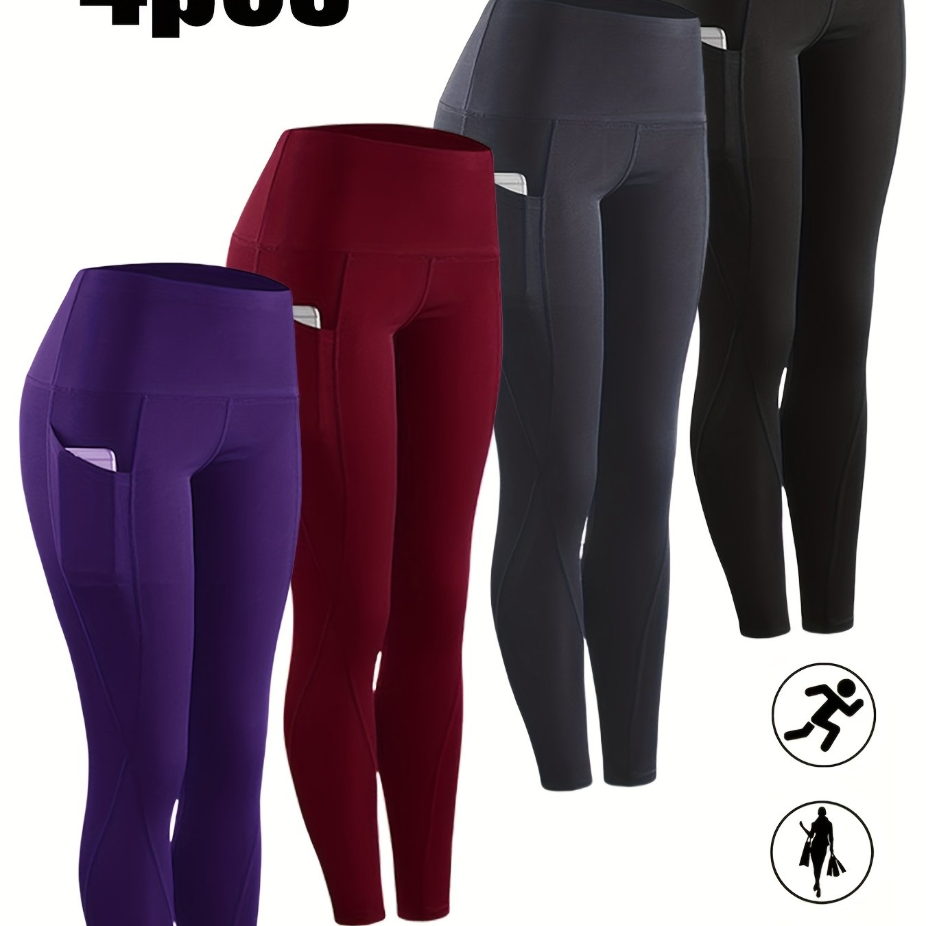 High Waist Yoga Leggings Set For Fitness And Everyday Wear