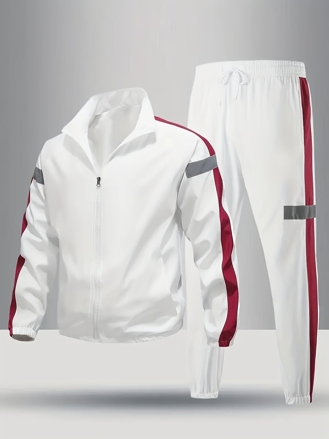 Unisex 2-Piece Outdoor Leisure Set Jacket And Jogging Pants