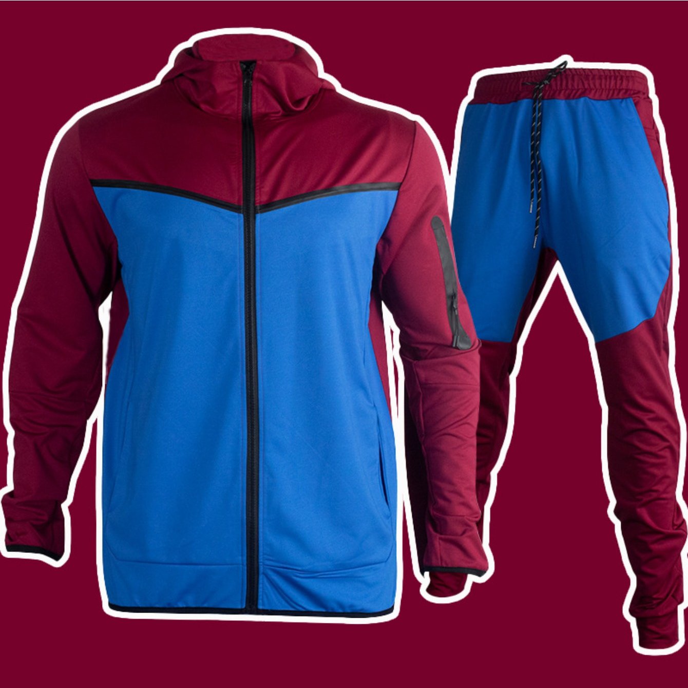Men's Sweatshirt and Joggers Set Casual Two-Piece Athletic Wear