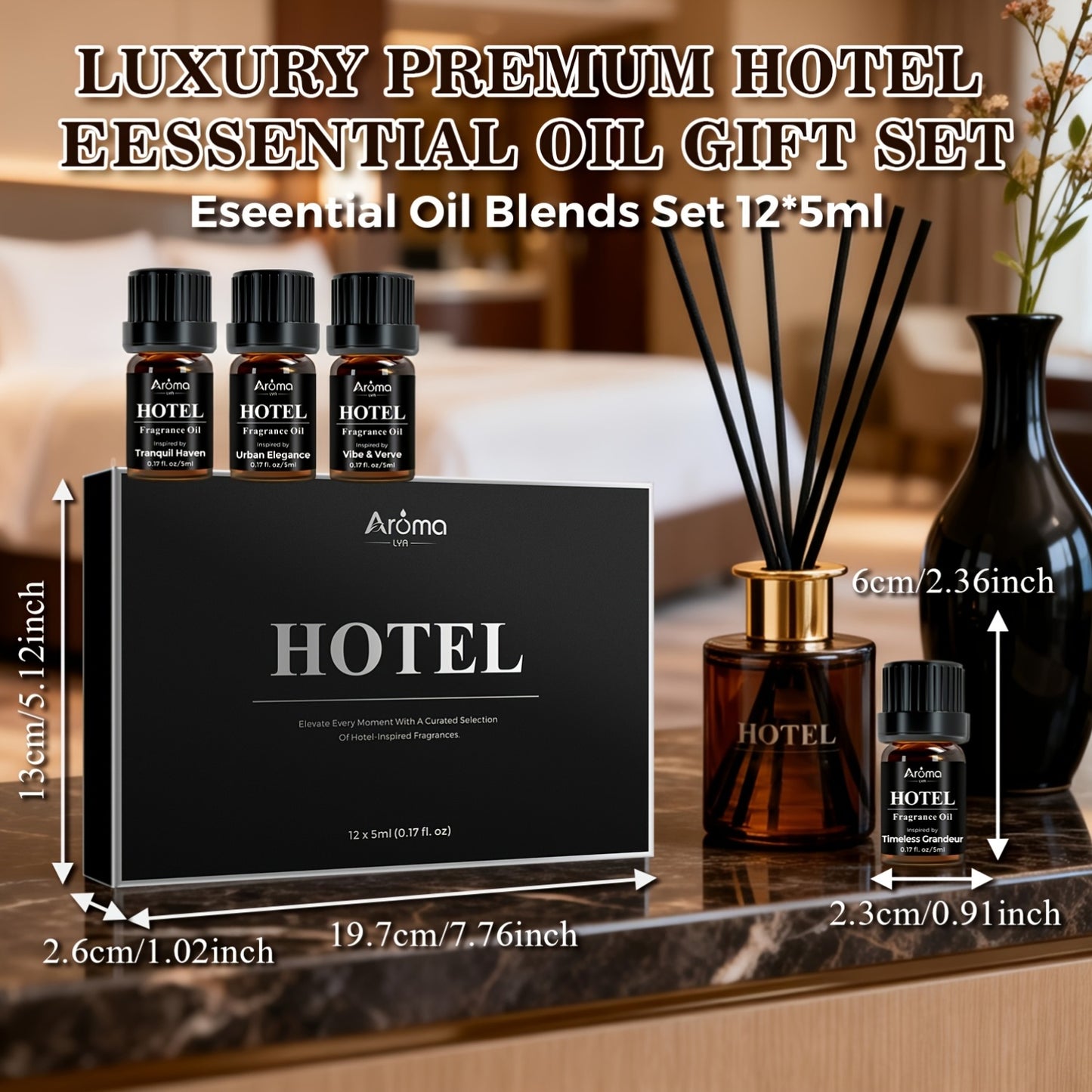 Luxury White Tea Fragrances Essential Oil Set For Diffuser