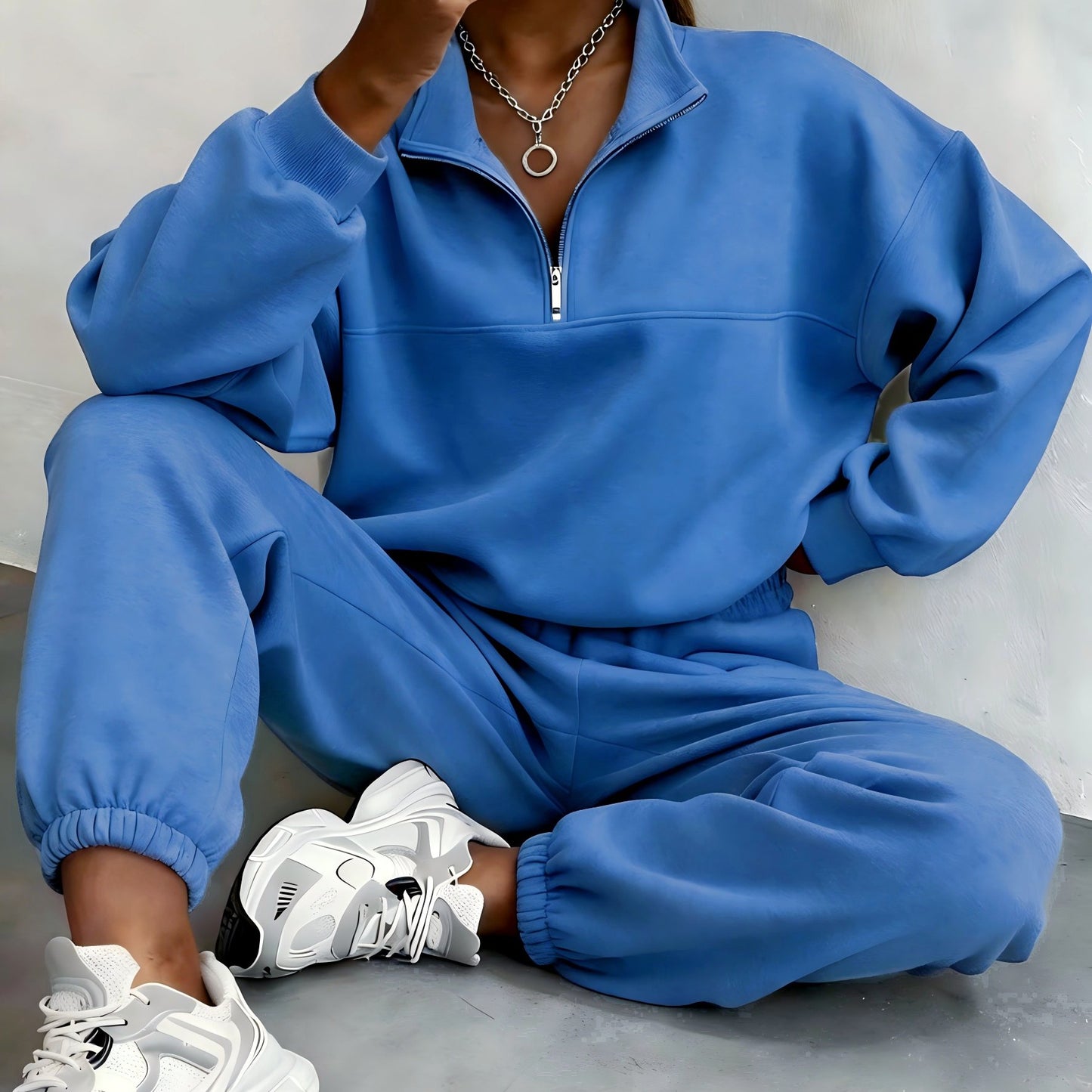 WCQ Womens Two Piece Sweat Set For Winter Warmth Comfort