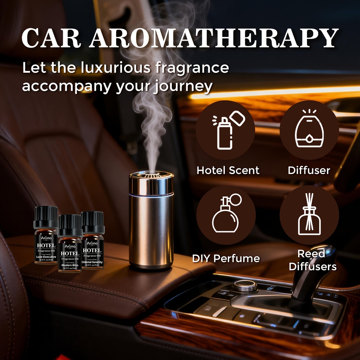 Luxury White Tea Fragrances Essential Oil Set For Diffuser